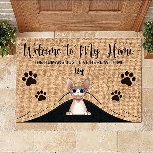Miniatura 4 de Pawfect House Tapete de puerta personalizado, alfombras para entrada, felpudos interiores, alfombra de puerta delantera, tapete de puerta interior,