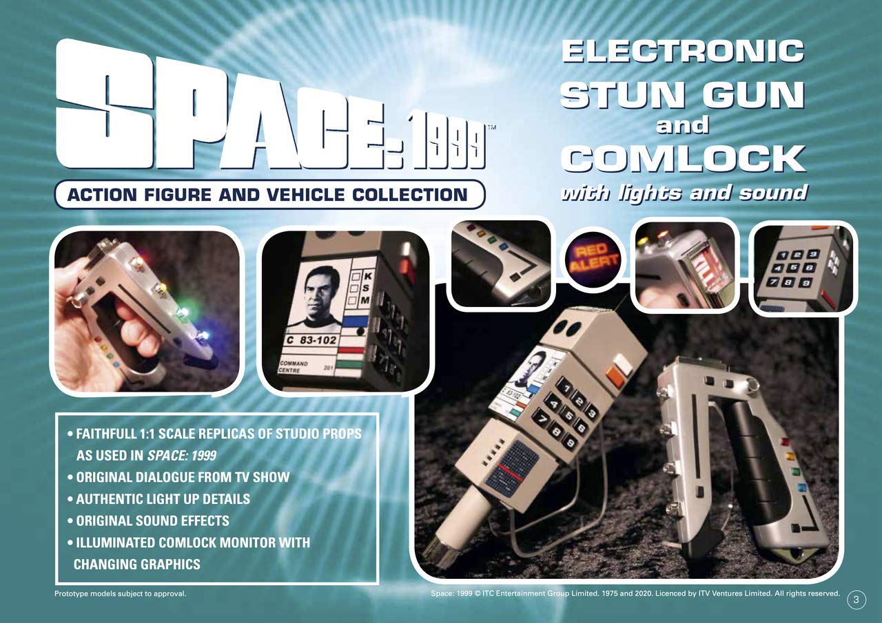 Space 1999 - Stun Gun & Comlock with Light and Sound