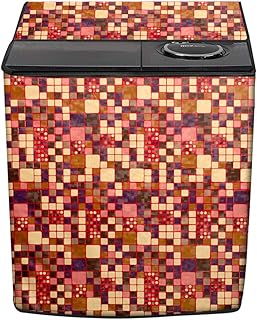 Stylista Washing Machine Cover Compatible for LG 11 kg semi Automatic Top Loading P1145SRAZ Geometric Pattern
