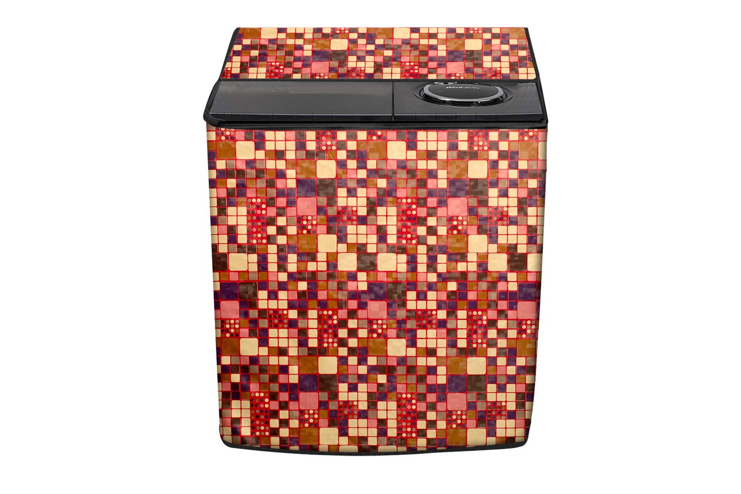 Stylista Washing Machine Cover Compatible for LG 11 kg semi Automatic Top Loading P1145SRAZ Geometric Pattern-image-30