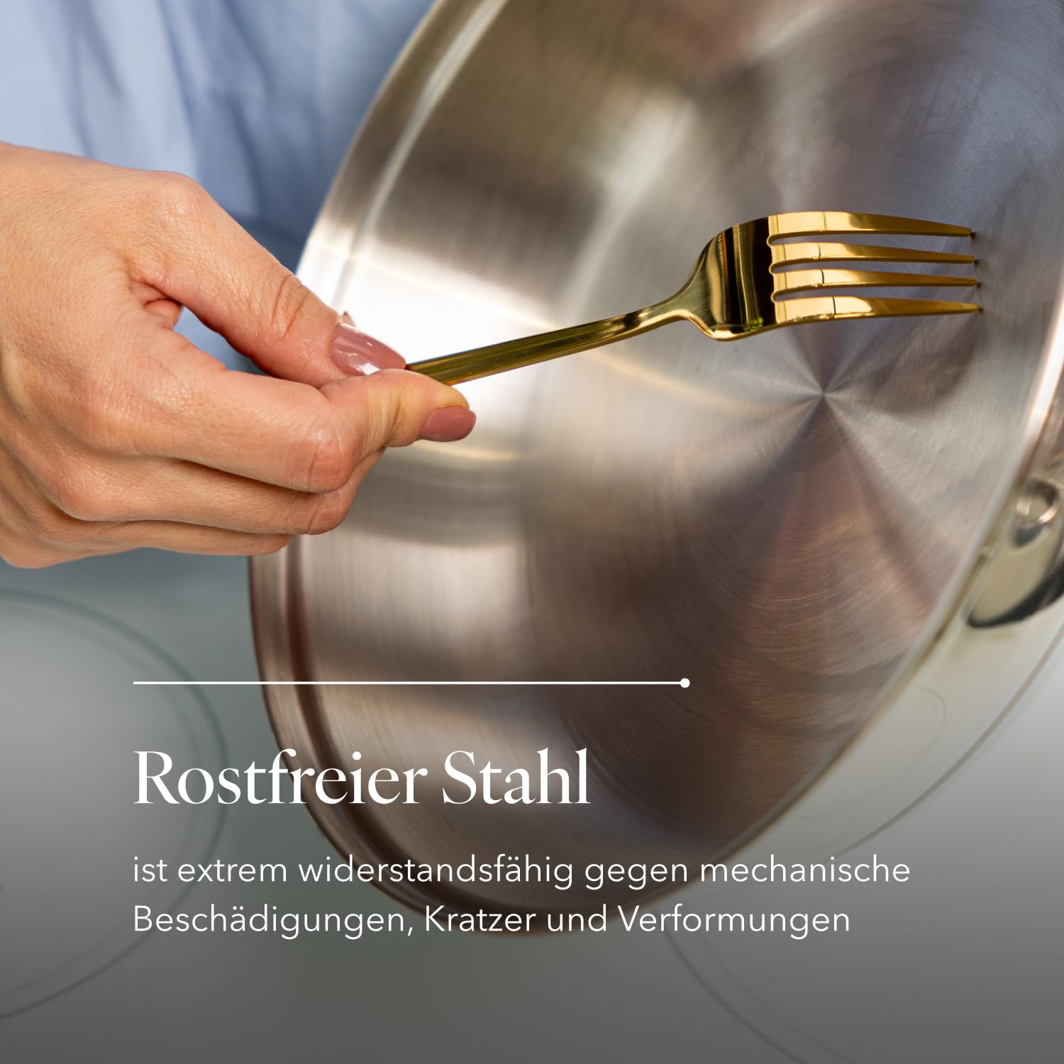Florina Set Bratpfannen aus Edelstahl LUCIDA – Bild 5