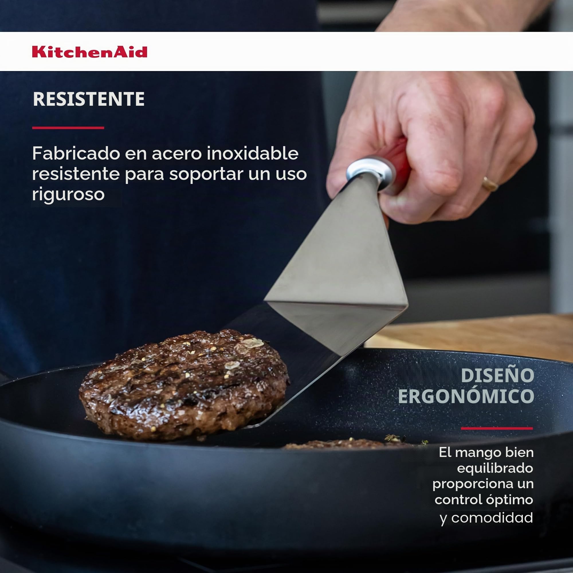 KitchenAid Juego de Parrilla de 3 Piezas - Rojo Imperio