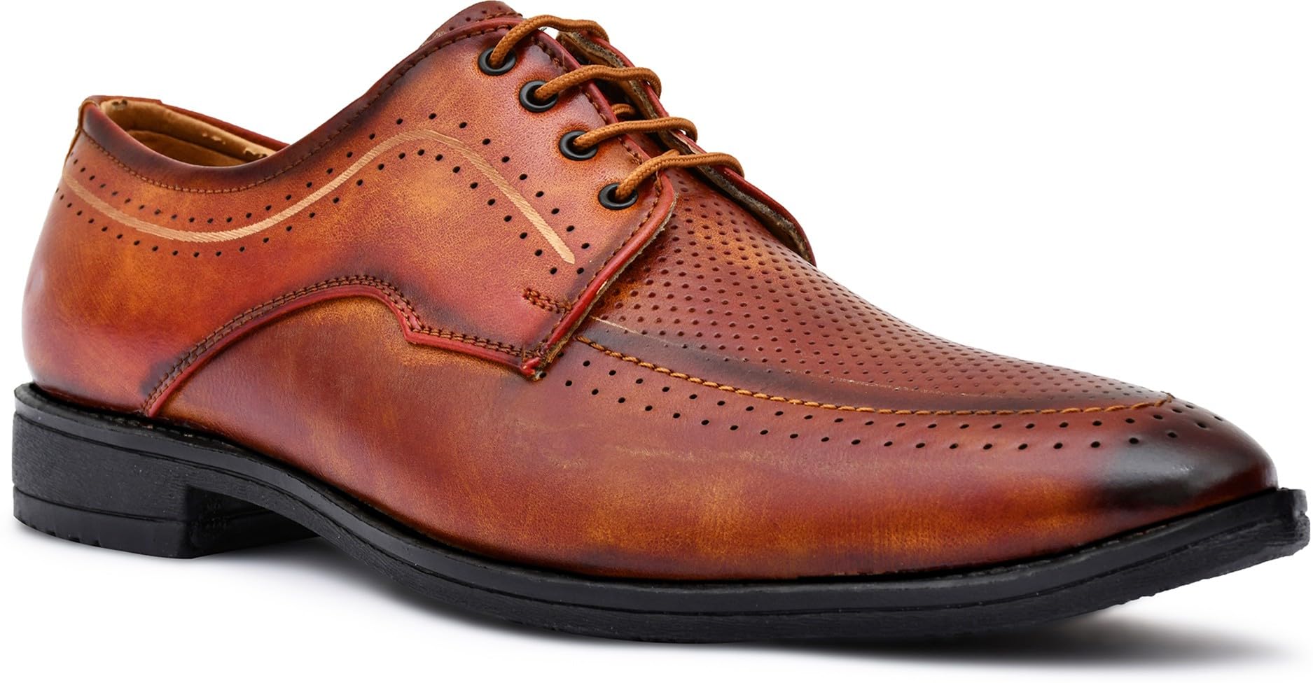 Ryko Mens Tan Office Formal Derby Shoes (B096ZVCBJG) Amazon Price History, Amazon Price Tracker