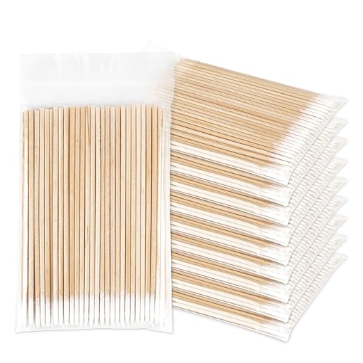 Fenshine 1000 Count Microblading Cotton Swab, Cotton Swabs Pointed Tip, Cotton Swabs Wood Sticks, Cotton Tipped Applicator, Tattoo Permanent Supplies (1000pcs)