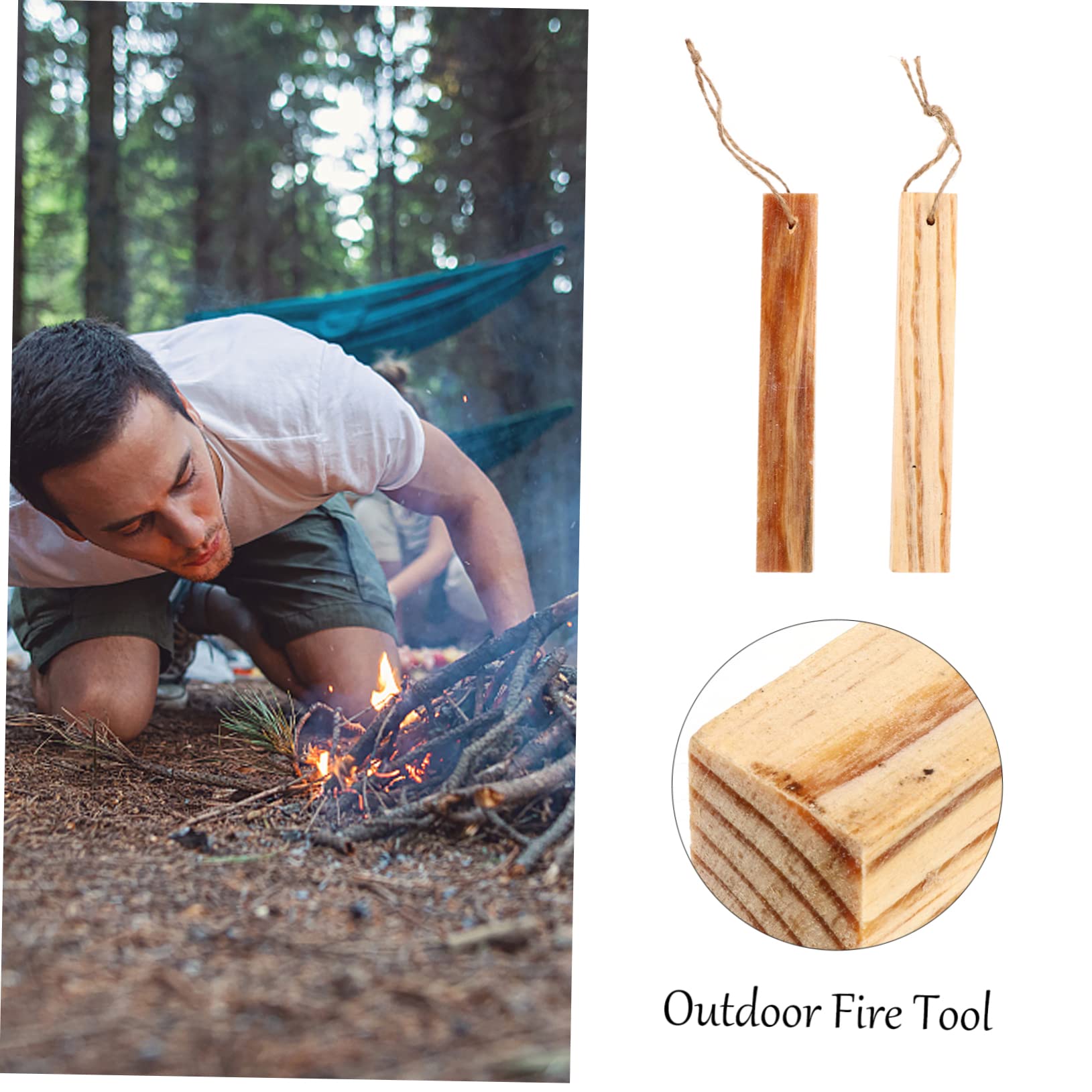 BESPORTBLE 6pièces Bâtonnets Allume-feu Extérieurs Allumage Rapide pour Camping Randonnée Et BBQ Résistants Aux Intempéries pour Aventures Plein Air