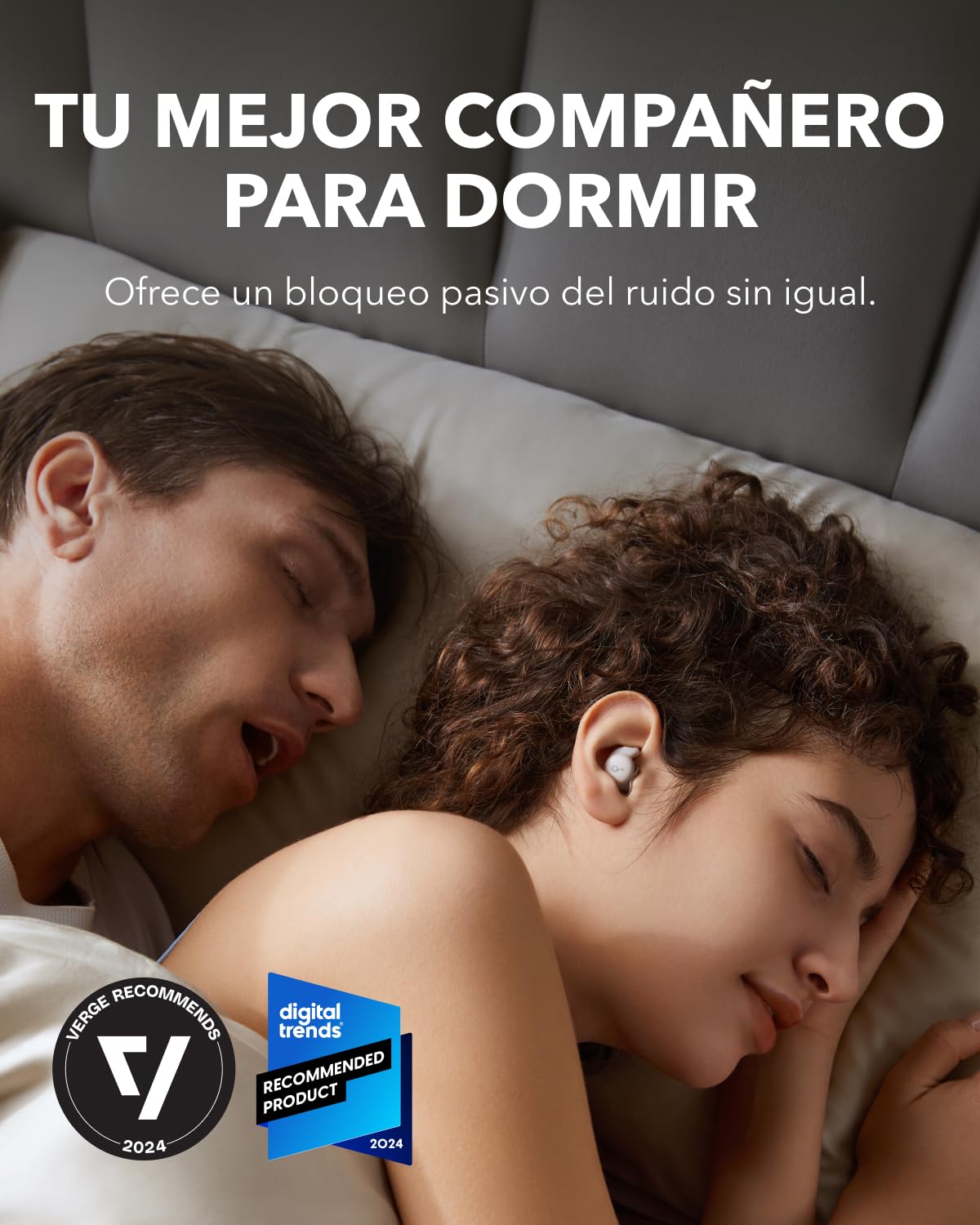 Soundcore Sleep A20 Auriculares para Dormir con Bloqueo de Ruido | Diseño pequeño para dormir de lado, 80 h de autonomía, Bluetooth 5.3, monitor del sueño y alarma personal
