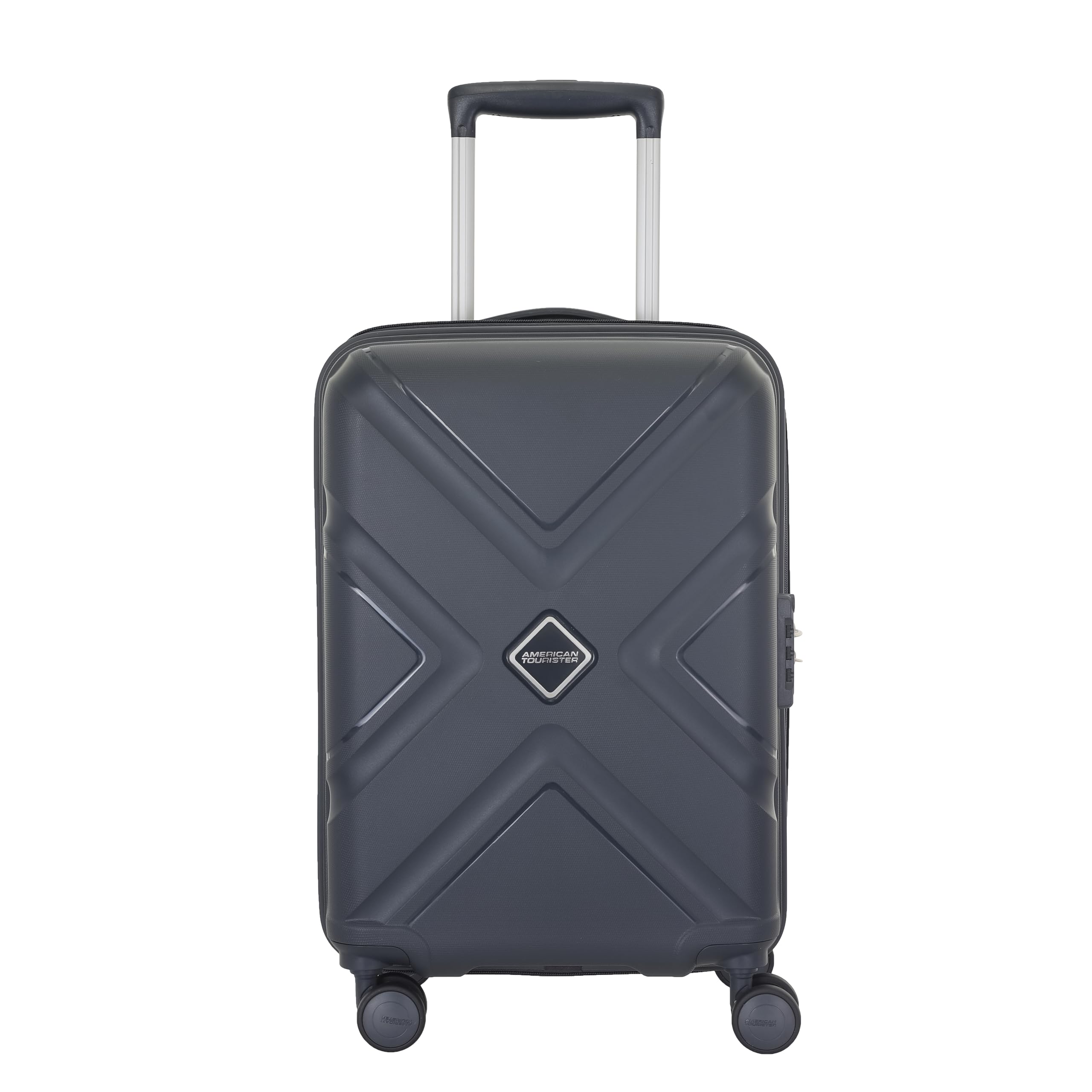 american tourister Krossplus 55 CM Small with TSA Lock & 8 Wheels Hard PC Spinner Cabin Luggage/Lightweight Suitcase for Travel/Trolley Bag for Travel/Travel Bag with Double Spinner Wheels- Black-picture-19