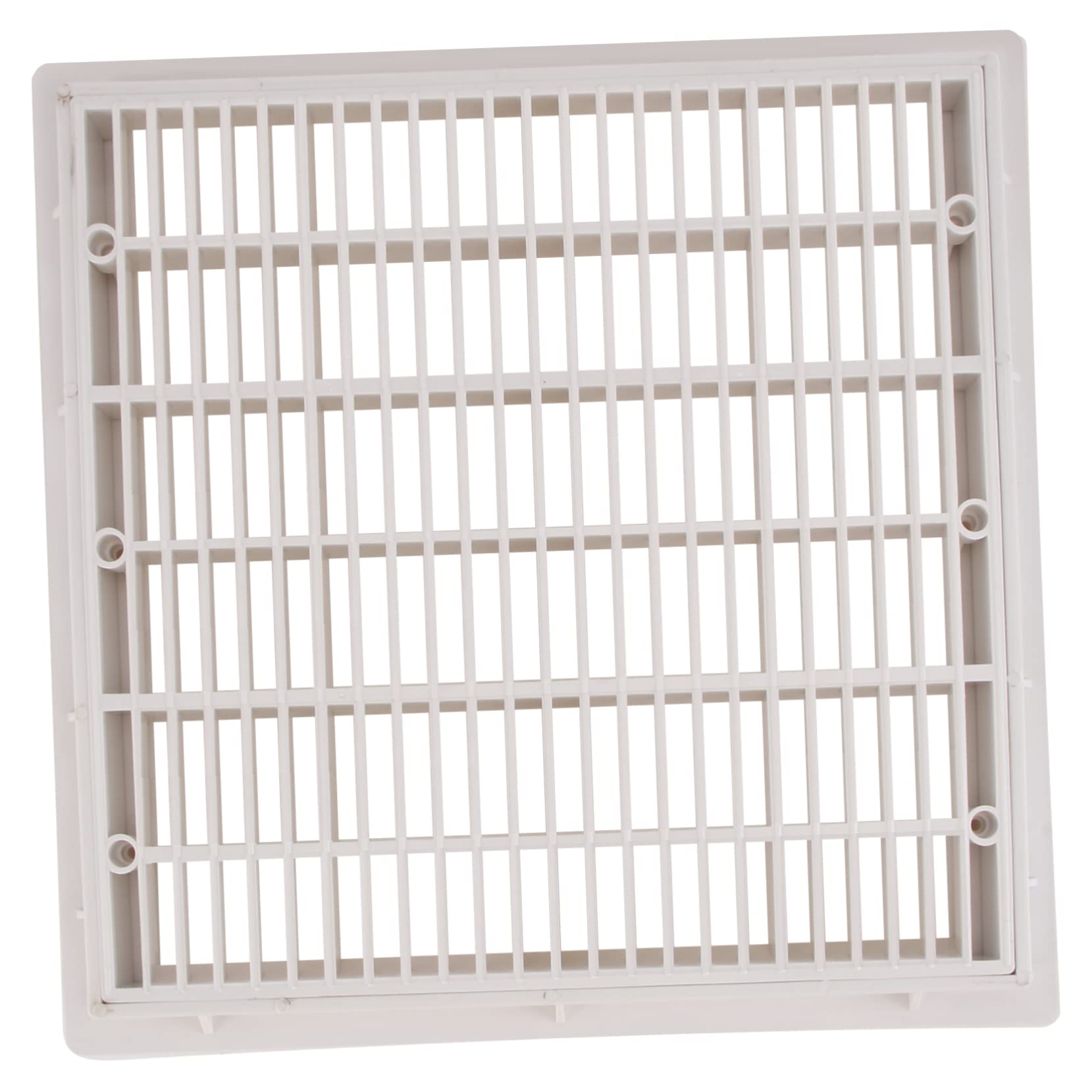 YARNOW Desagüe de Fondo de Piscina Cuadrado de 9 Pulgadas, Plástico Blanco