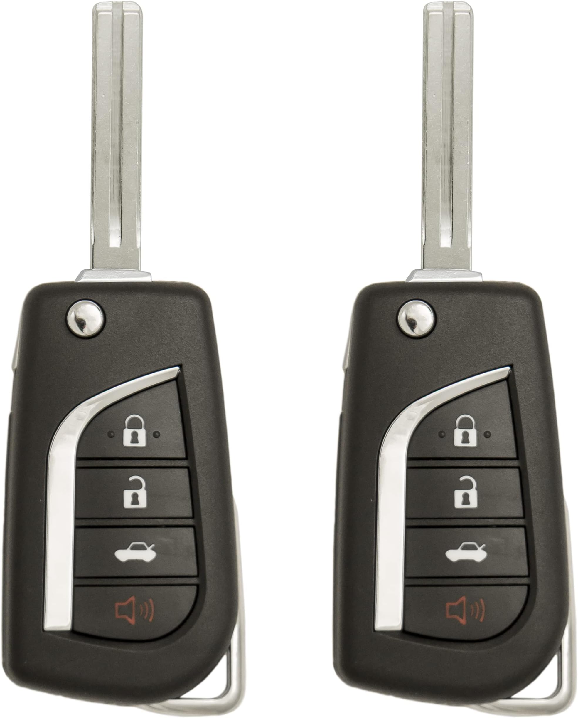 Amazon.com: OEM 4-Button Remote Flip Key Fob Compatible With 2018-2021 ...