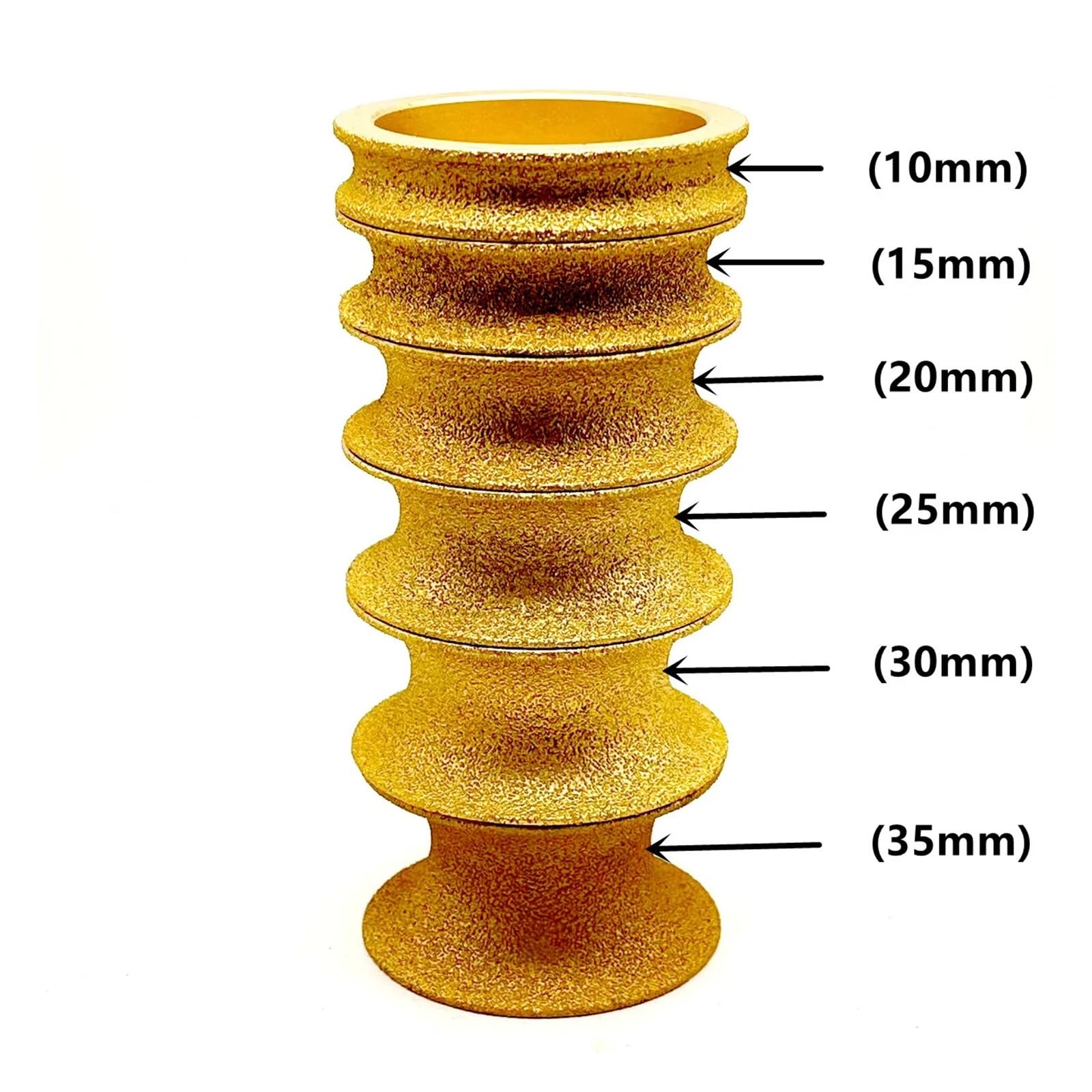 Schleifscheibe für Kantenprofile 1 Stück 74 mm Löt-Diamant-Profilierscheiben for Marmor und Granit, Winkelschleifer, Schleifscheibe, Marmorkantenscheiben(35MM)