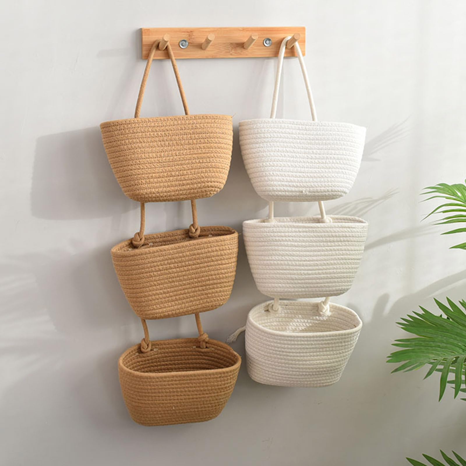 多目的アレンジバスケット 天然素材の円形バスケット 多目的籐製?円形