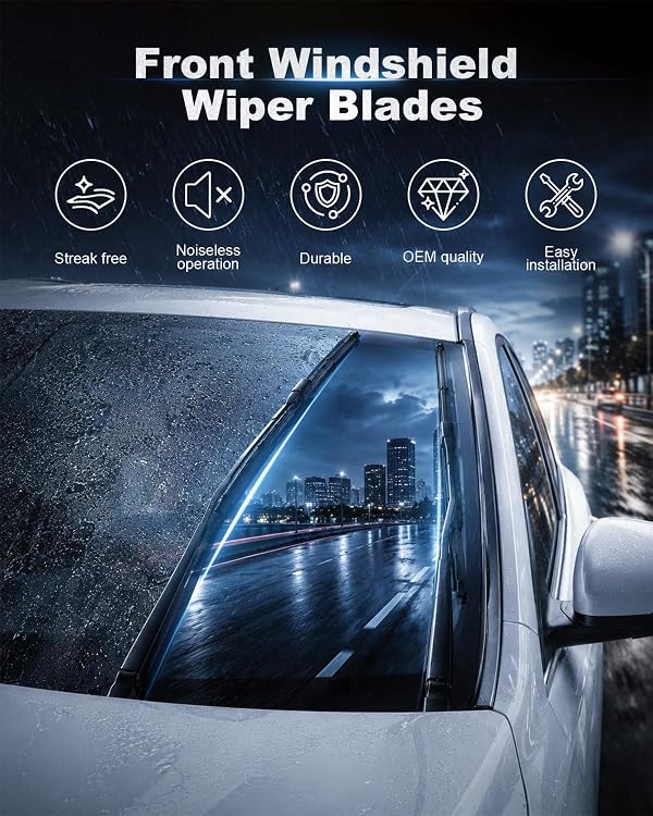 ASLAM 20''20''Premium Windshield Wiper Blades 2 Pack by ASLAM - Used condition - Image 3
