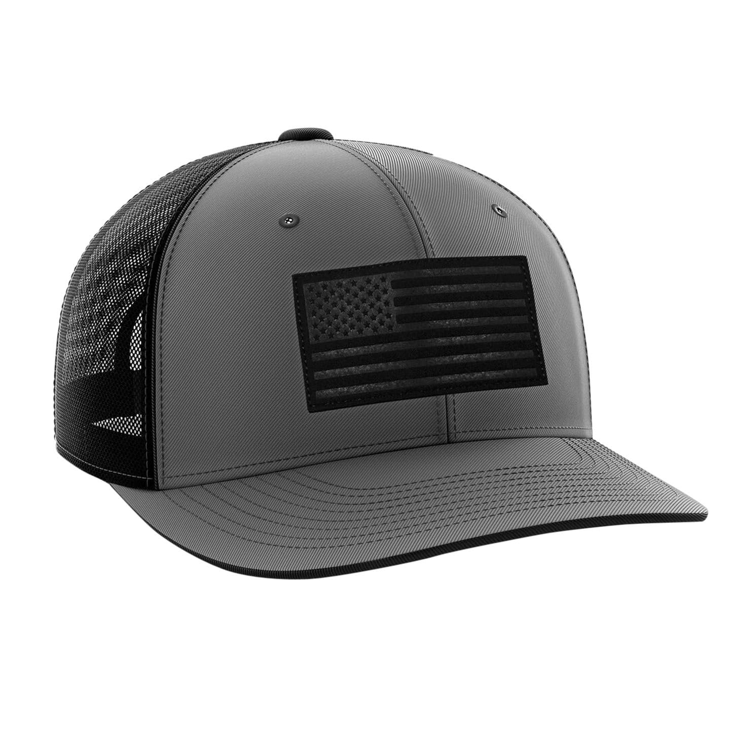 Leather Flag Patch Snapbacks Hat for Men and Women