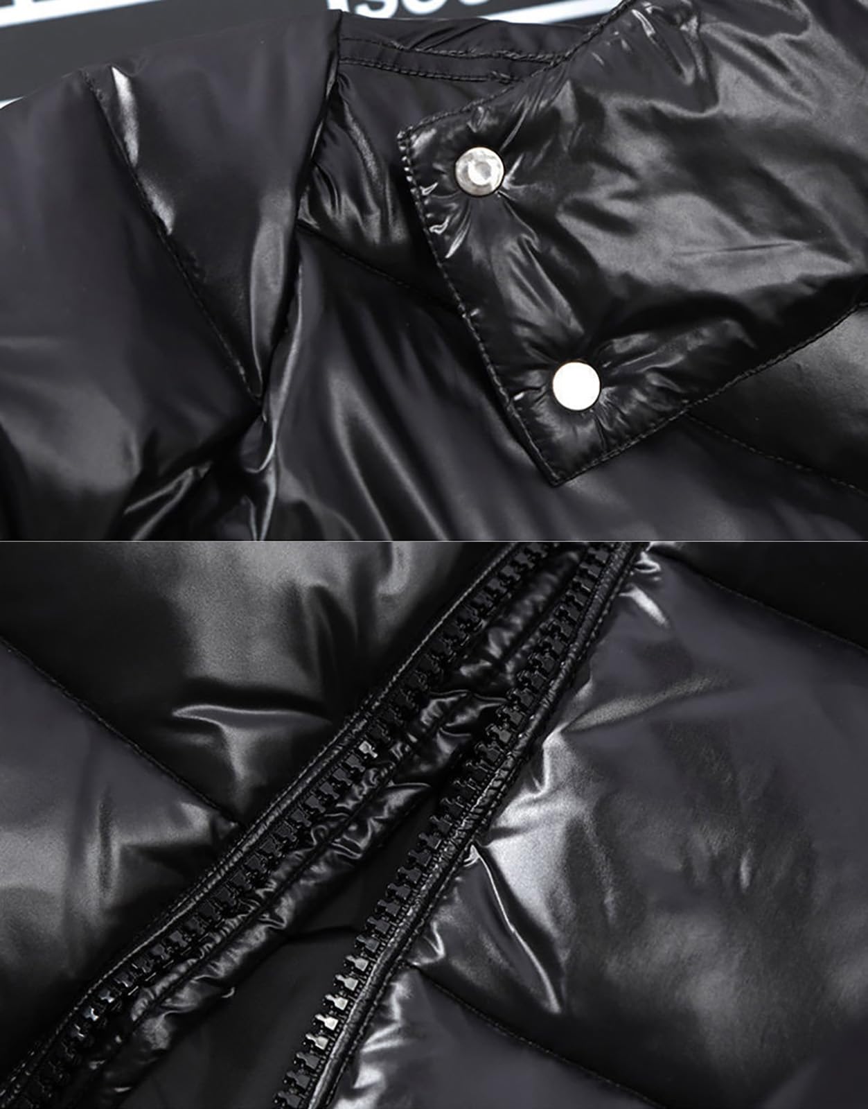 Doudoune matelassée lourde pour homme, veste de sport brillante avec capuche
