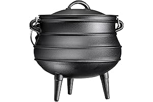 Bruntmor Premium Outdoor Cooking Pot: The Ultimate Cast Iron Cauldron for Outdoor Adventures
