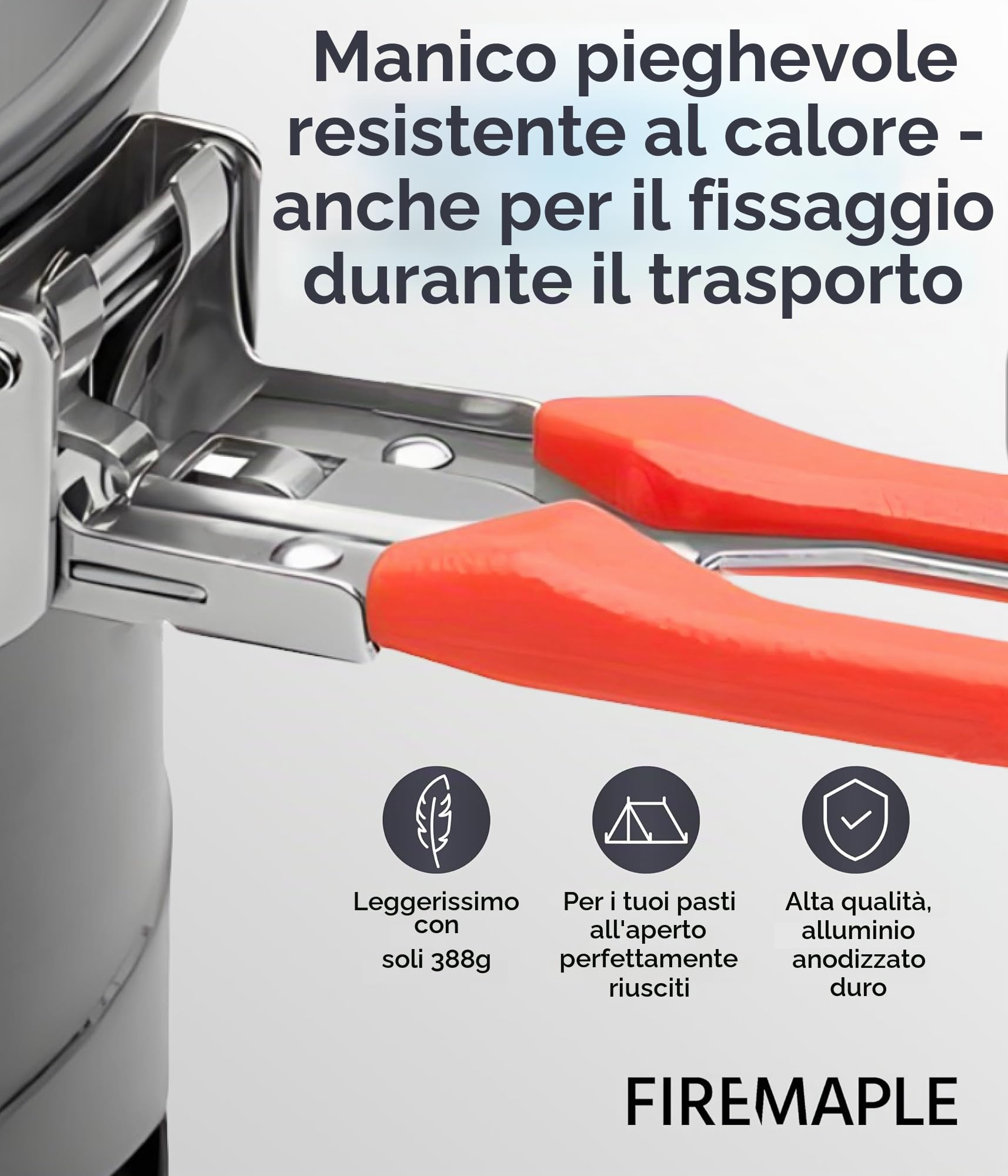 Fire-Maple Braciere Feast K2 Pentola da Campeggio in Alluminio anodizzato Duro con circolazione del Calore 1,5 L