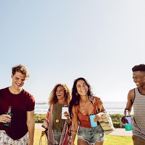 Miniatura 7 de COKTIK Doublae - Enfriador de latas aislado 5 en 1, enfriador de latas delgado de pared para latas regulares o delgadas de 12 onzas y botellas de