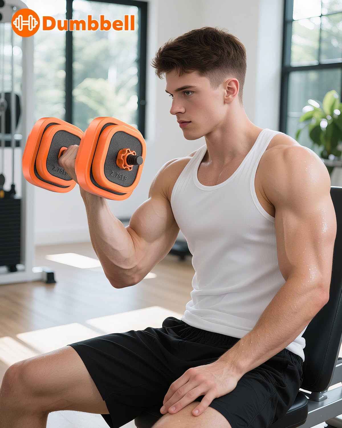 Adjustable Dumbbell Set – Free Weights for Home Gym Workouts | 45/65/85lbs, 4-in-1 Fitness Equipment with Connector, Used as Barbell, Kettlebell & Push-Up Stand for Men & Women