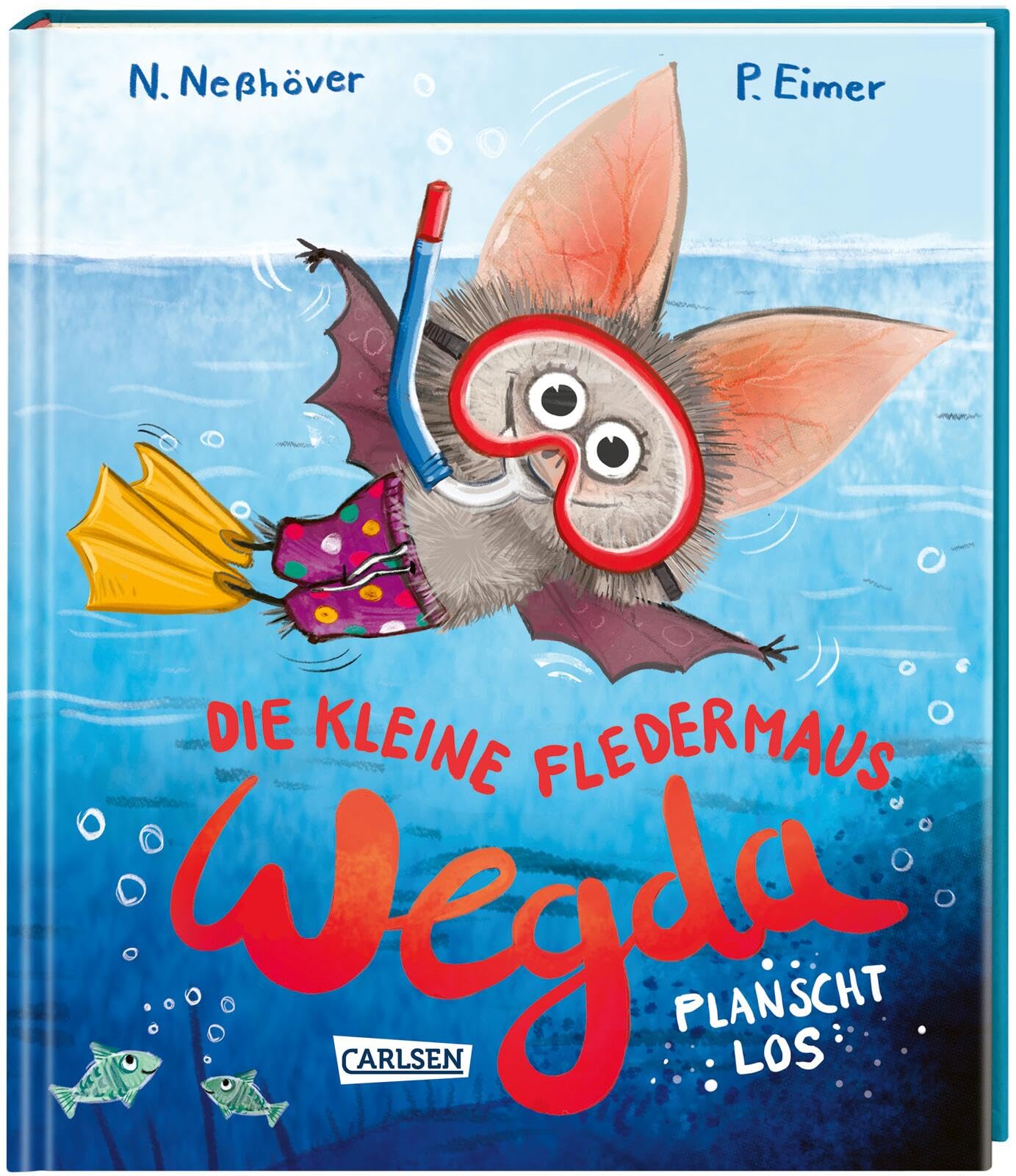 Die kleine Fledermaus Wegda: Wegda planscht los: Ein Vorlesebuch für Kinder ab 3 mit kurzen Gute-Nacht-Geschichten