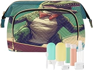 Kigai Bolsa de maquillaje de dinosaurio para ...
