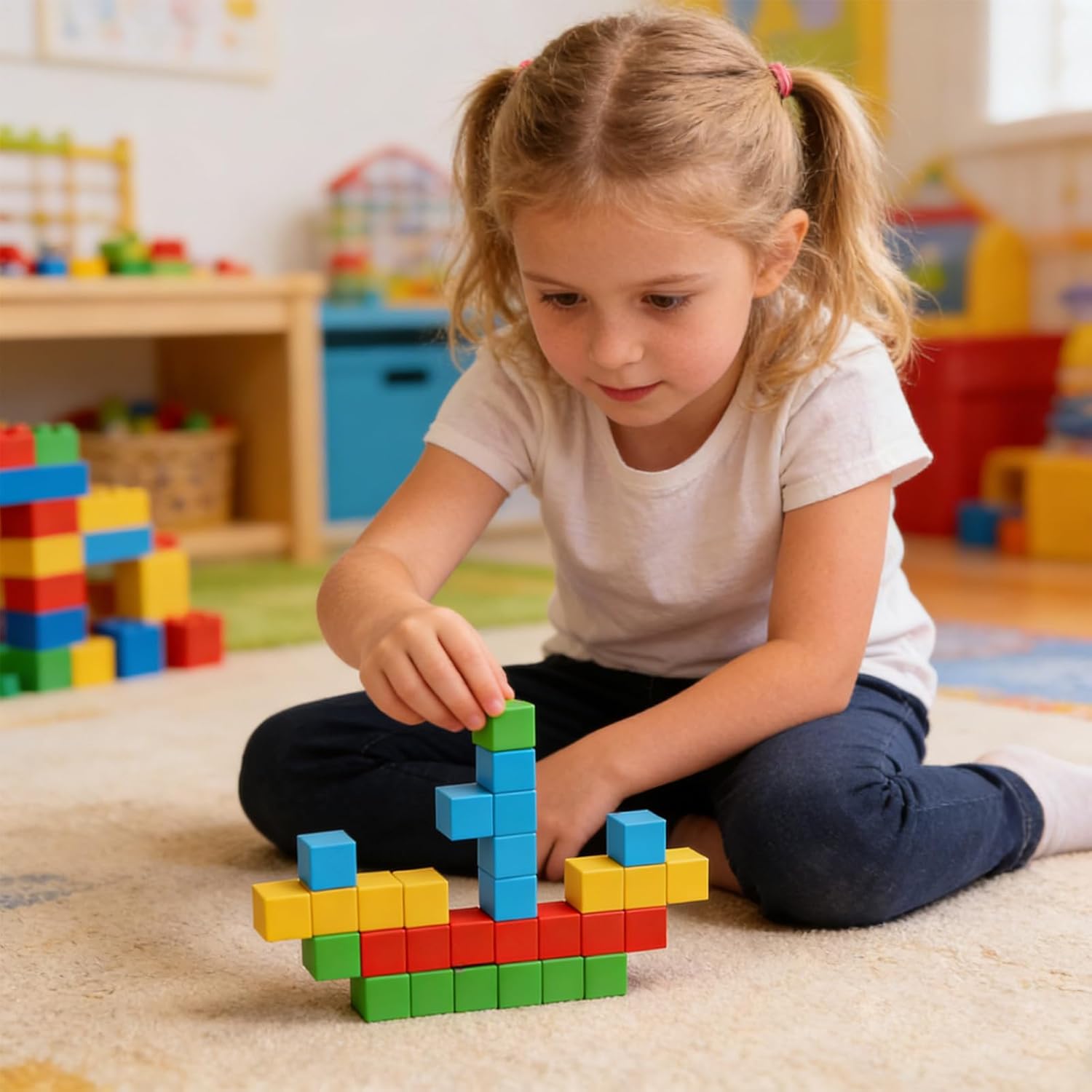 知育玩具 パズル 子供用 幾何学模様 図形 空間認識 論理的思考力 トレーニング テーブルゲーム 木製 幼児用磁気ブロック - 木製パズルパターン ブロック,子供向け知育おもちゃ ゲーム 男の子 女の子 誕生日 旅行 家庭学習スキル向上 知育にぴったり】マグネットブロック ... マグネット ブロック | 32ピース カラフル 教育 学習 知育 玩具,マグネット キューブ | 男の子 女の子 旅行 家庭 誕生日