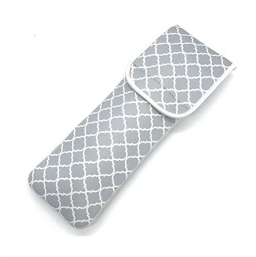 Wanty Funda para alisadores de cabello con cierre, soporte de neopreno resistente al agua, para rizador, funda de viaje, funda de viaje, funda de