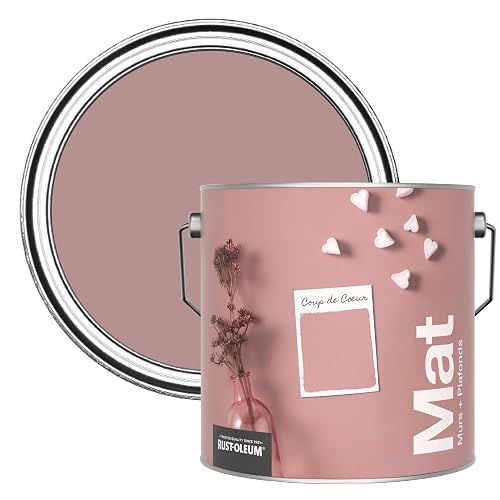 Rust-Oleum Peinture Mate Murs et Plafonds Rose - Coup de