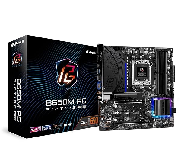 ASRock B650M PG Riptide WiFi AMD Socket AM5 Ryzen 7000 Series Processors Motherboard