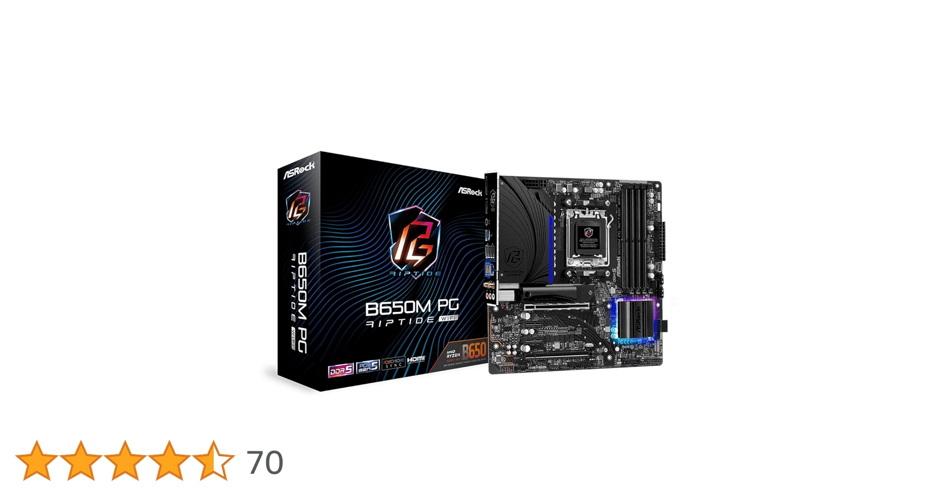 Amazon | ASRock マザーボード B650M PG Riptide WiFi AMD Ryzen 7000