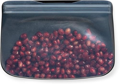 Vista 44 de W&P Porter Bolsa de almacenamiento reutilizable de silicona, sándwich (36 onzas de pie), pizarra, recipiente de almacenamiento de alimentos, apto