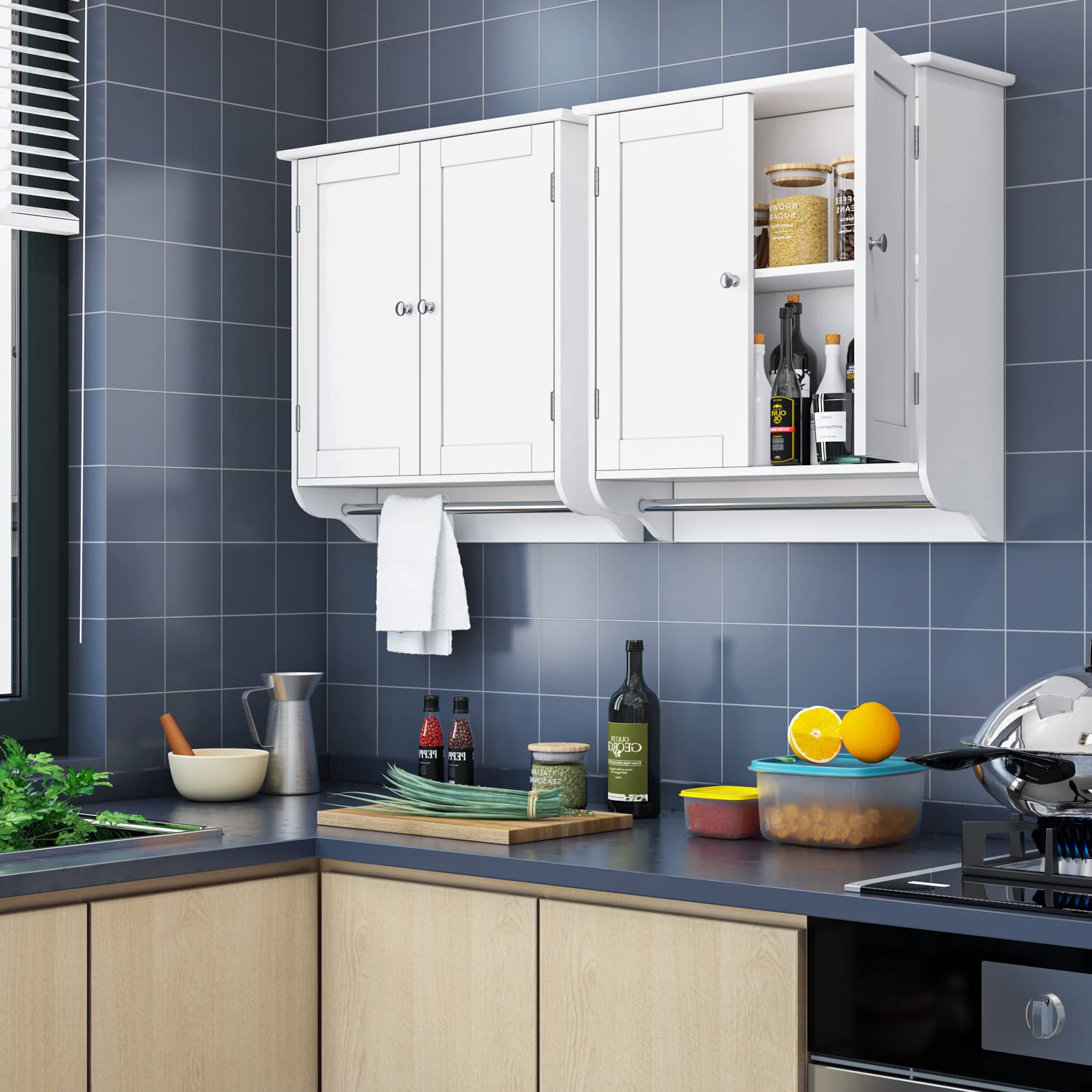 SOMY Bathroom Wall Over The Toilet Space Saver Storage