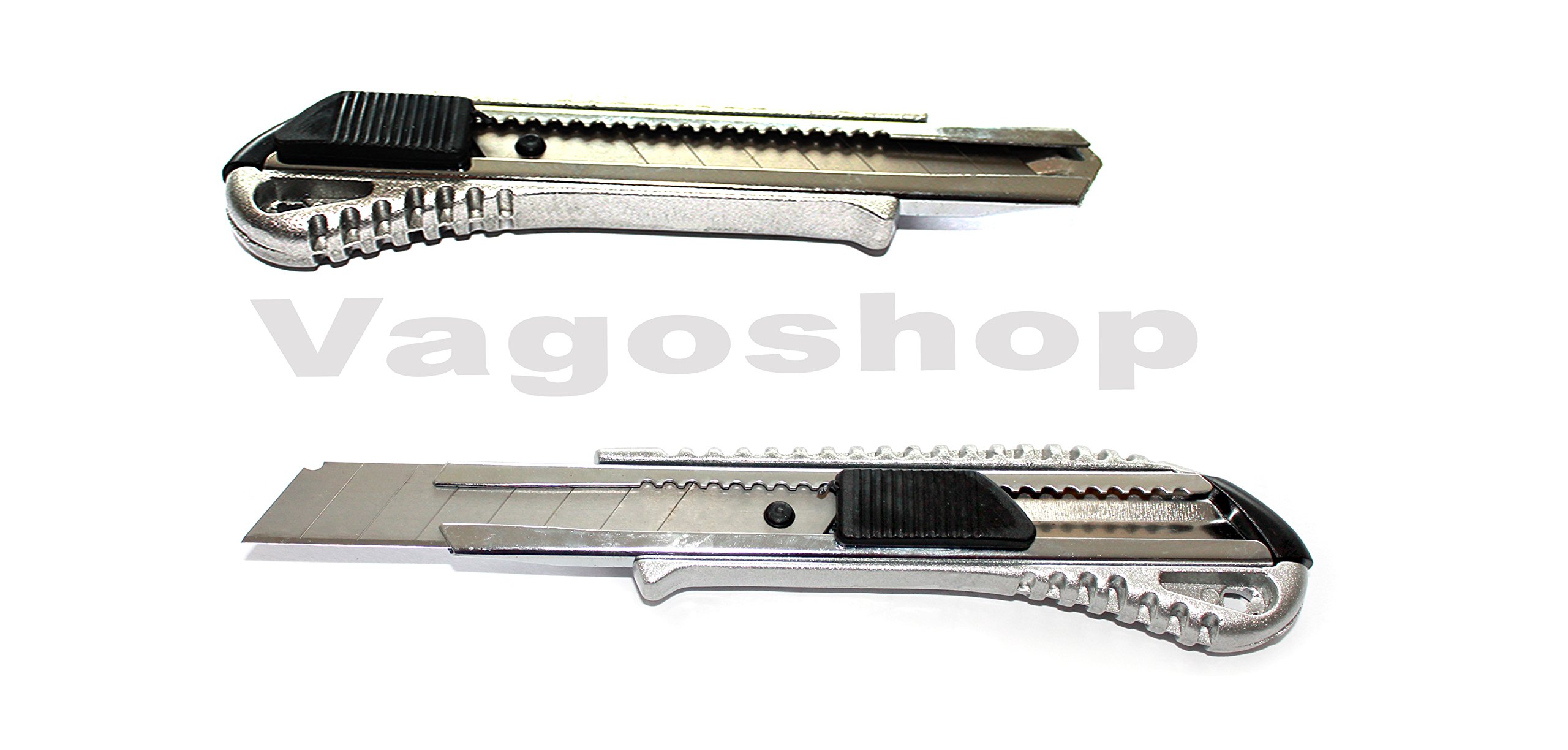 Aluminio Fundido – Cúter (18 mm, 144 unidades) Cuchillo universal aluminio Cutter Alfombra