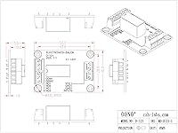Vista 6 de ELECTRONICS-SALON Módulo de relé de señal DPDT, 5Vdc, relé RY5W-K. ha ensamblado.