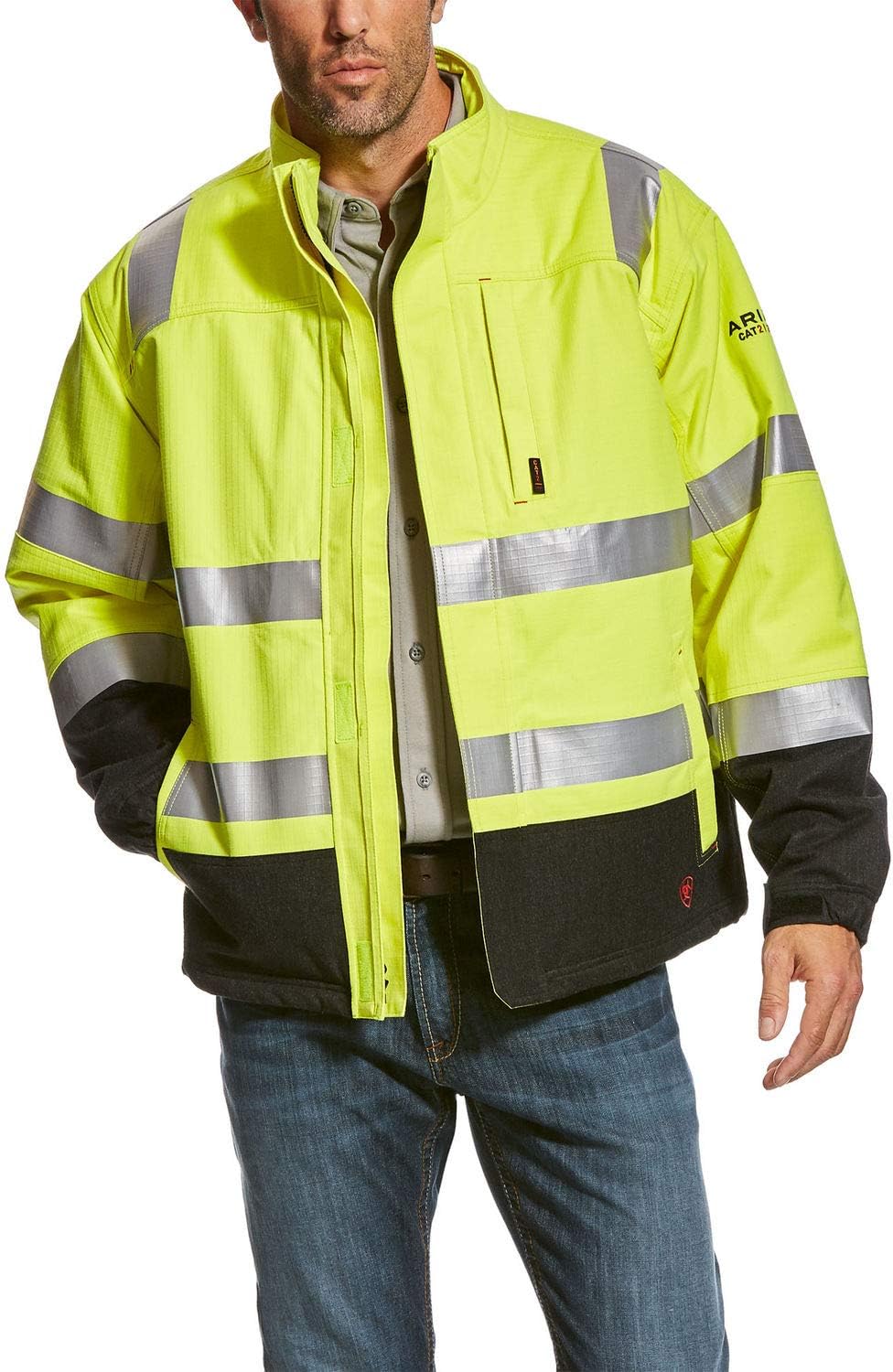 Ariat Male FR Hi-Vis Waterproof Insulated Jacket Hi-Vis Yellow X-Large