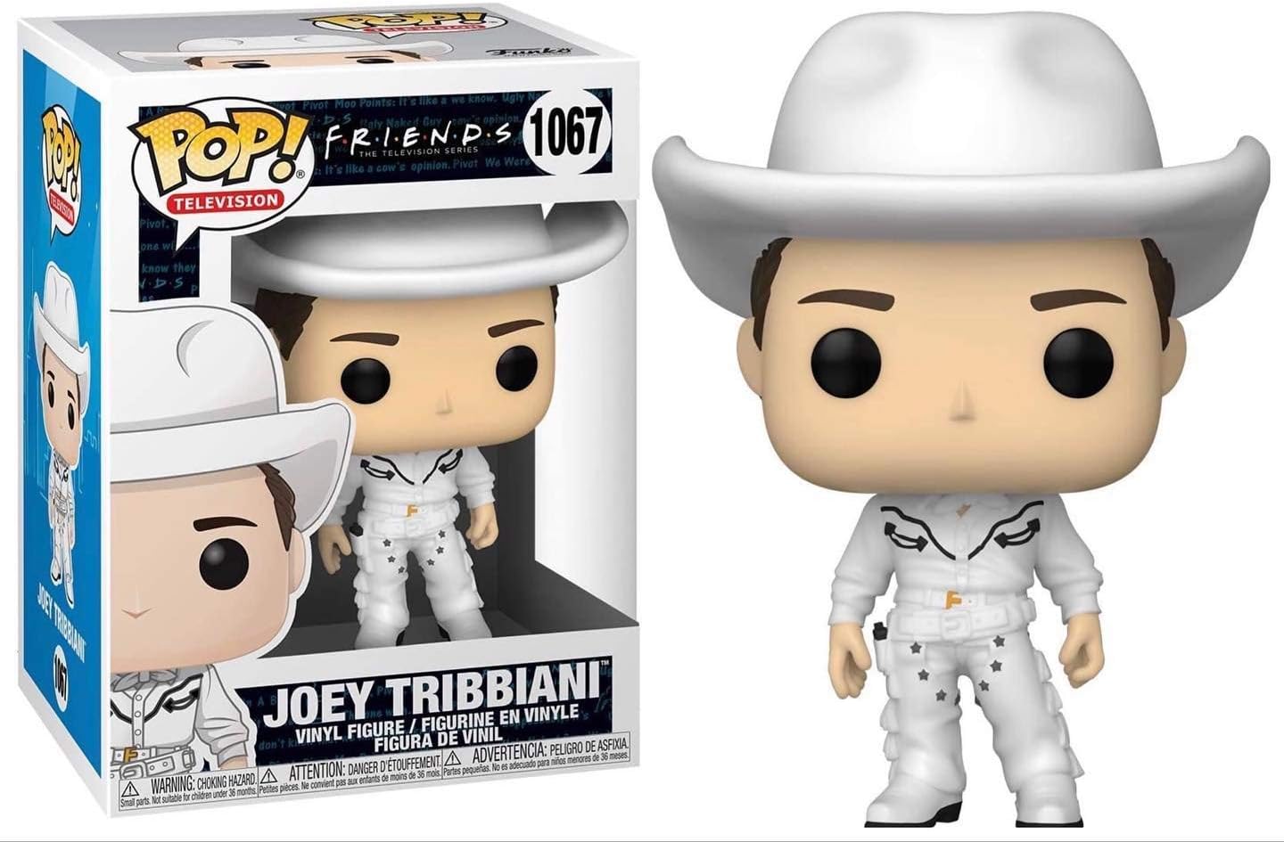Funko Pop! TV: Friends - Cowboy Joey Tribbiani Vinyl Figure (Bundled with Compatible Box Protector Case) Multicolored 3.75 inches