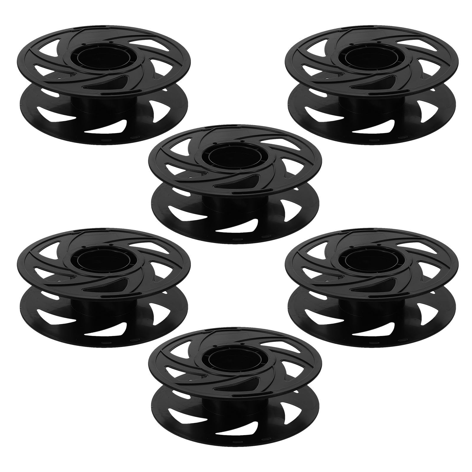 MAGICLULU Soporte para Carretes de Filamento 3D Vacío, 6 Bobinas de Plástico Reutilizables Diseño en Forma de Abanico, Compatibles Impresoras Pla, ABS y Petg para Taller y Hobby