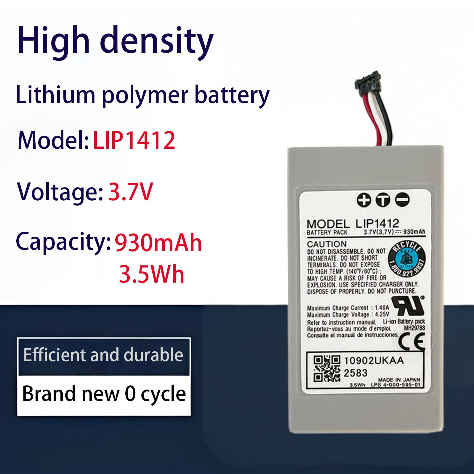 LIP1412 - Batteria di ricambio compatibile con So-ny PSP GO PSP-N100 PSP-N1006