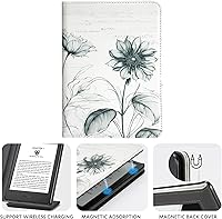 Vista 3 de CoBak Case with Stand for for 6" Kindle (2024 & 2022, 11th Gen) – PU Leather Smart Cover with Auto Sleep/Wake & Hand Strap, Premium Protective Case