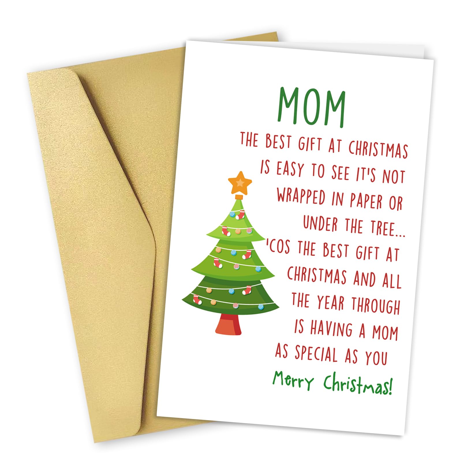 Cute Christmas Cards For Mom My Bonus Mum Step Mum Christmas Card ‐ Arrow  Gift Co, image size:1601x1601