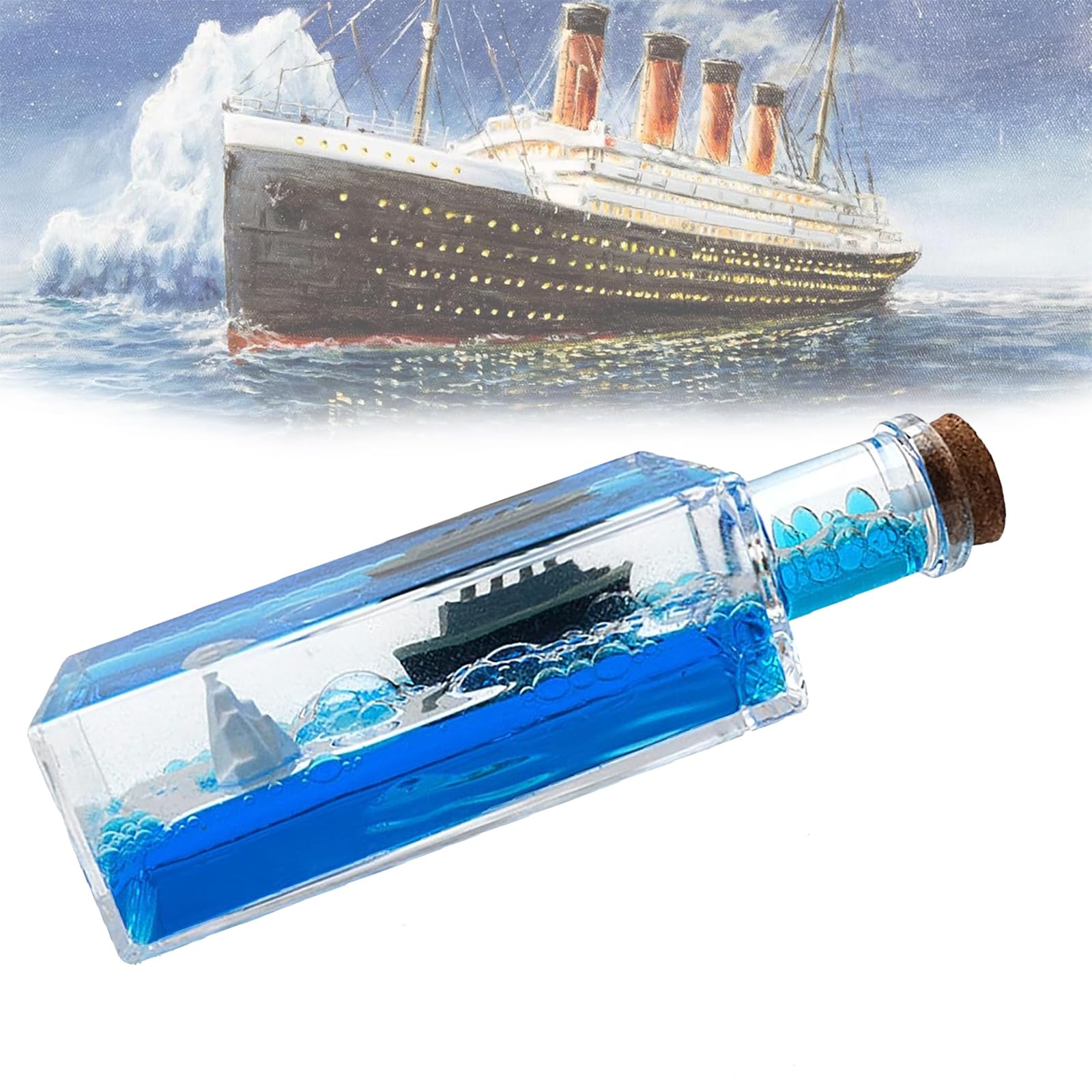 Amazon.com: Ksgolif Unsinkable Boat Anime Pirate Ship in a Bottle