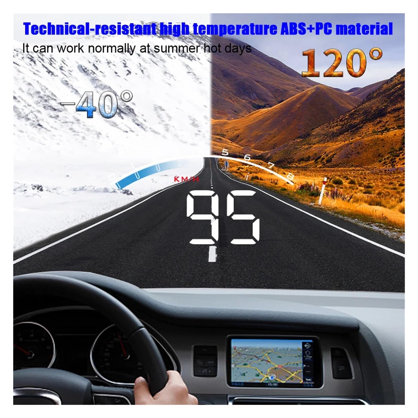 Velocímetro M6S Alarma De Seguridad Digital Pantalla Frontal De Coche OBD2 Pantalla HUD Electrónica Automática Proyector De Pantalla De Parabrisas Seguro FáCil De Usar