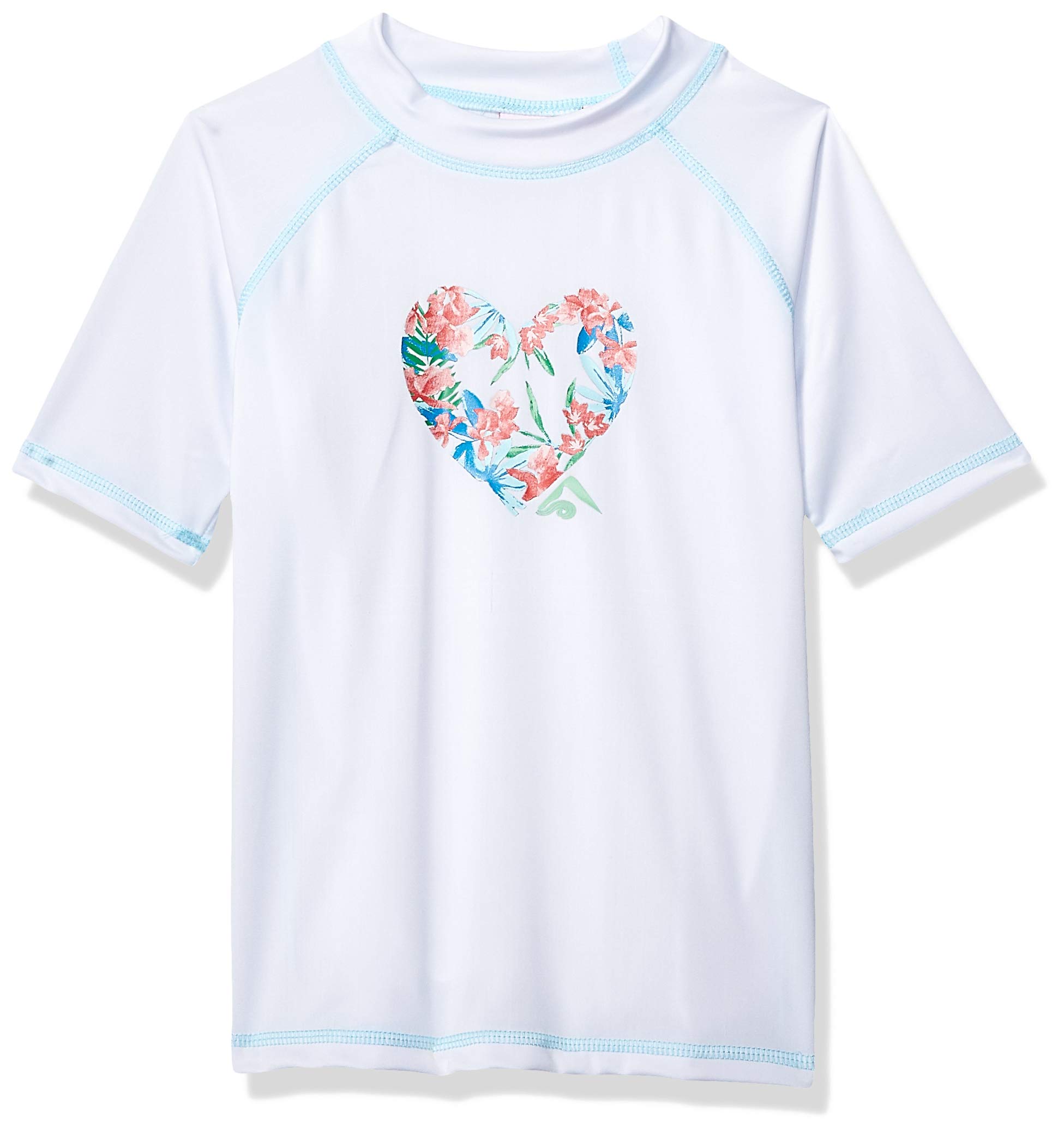 Kanu Surf Girls' Jade Rash Guard UPF 50+ Sun Protection Short Sleeve Swim Shirt