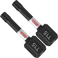 Vista 32 de Bosch ITT25215, paquete de 15 unidades de brocas Torx #25 de 2 pulgadas para destornillador eléctrico Impact Tough