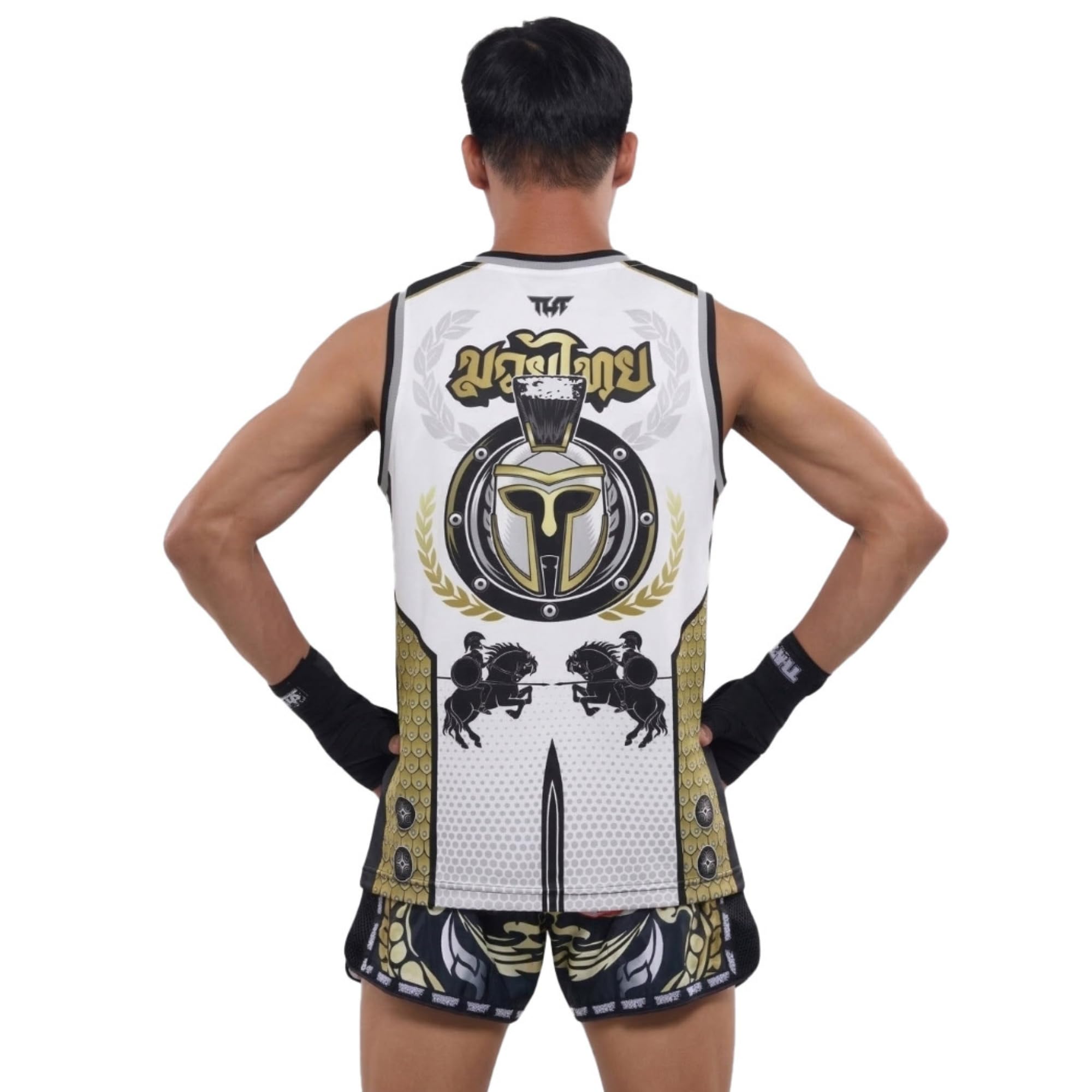 Tuff Sport Canottiera da Muay Thai, da boxe, senza maniche, per palestra, fitness e allenamento
