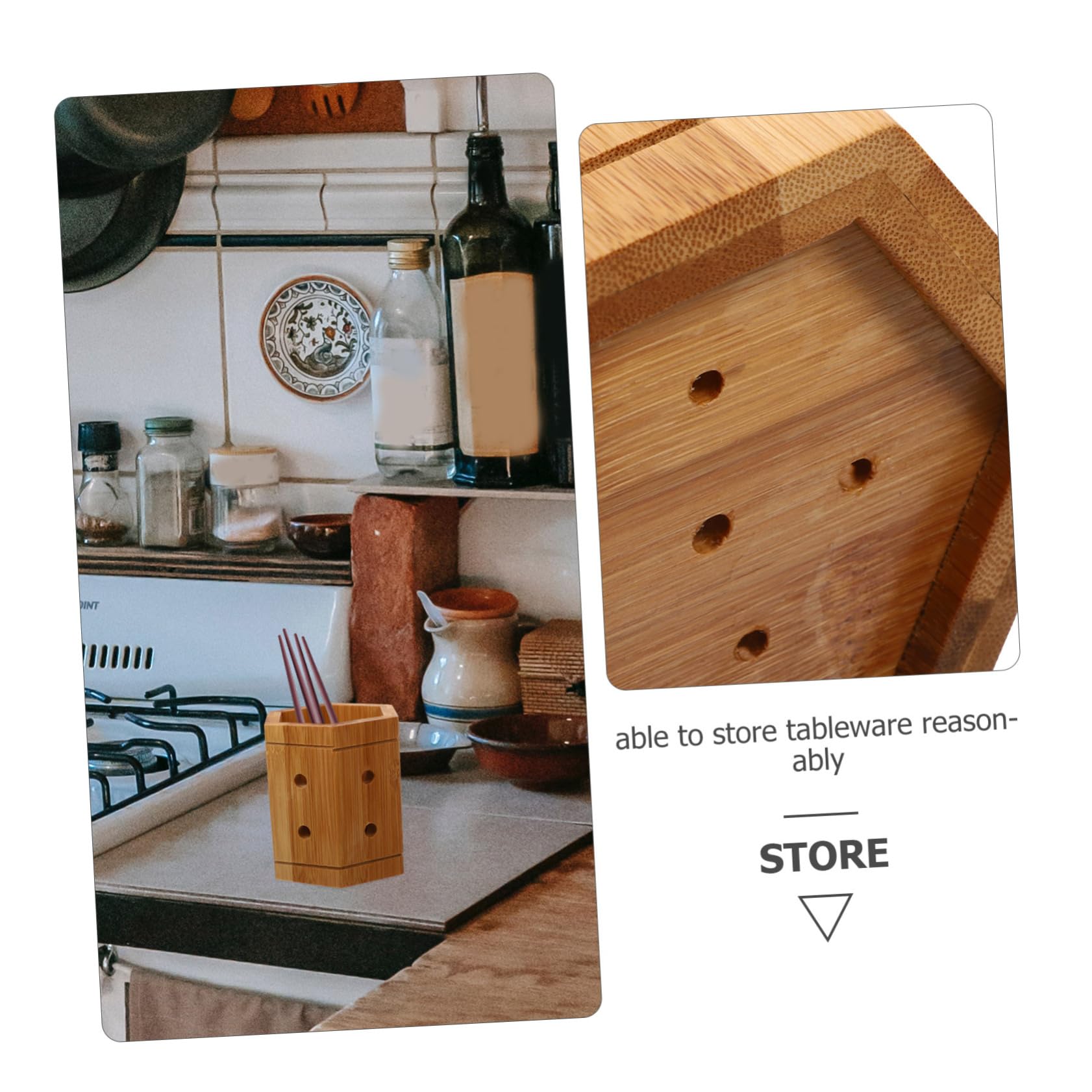 Gatuida 4pièces Support Pour Ustensiles De Cuisine Organisateur De Couverts Et Porte-couvert Pour Cuisine Et Bureau Et Élégant