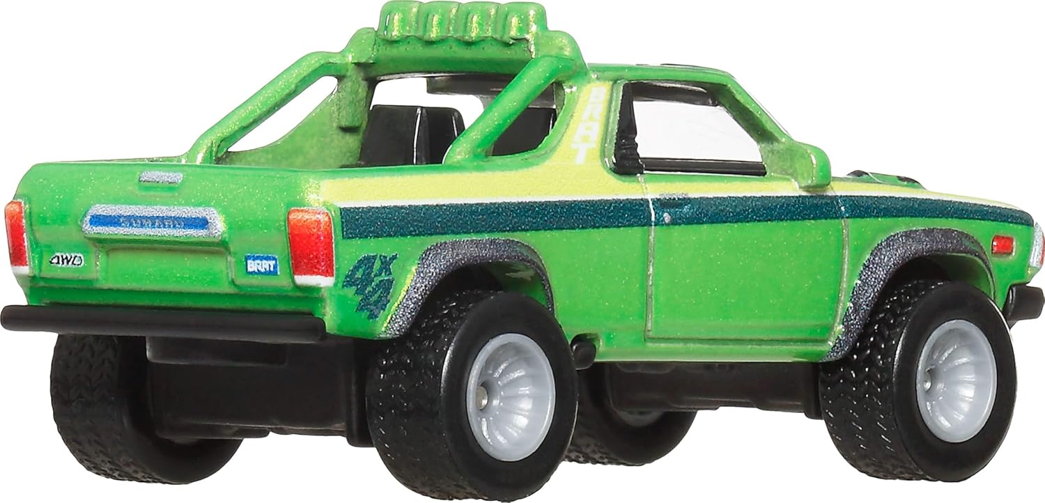 Hot Wheels Premium Car Culture Collectible Toy Car, 1:64 Scale Die-Cast Subaru B.R.A.T., Off Road Vehicle with Real Riders Tires