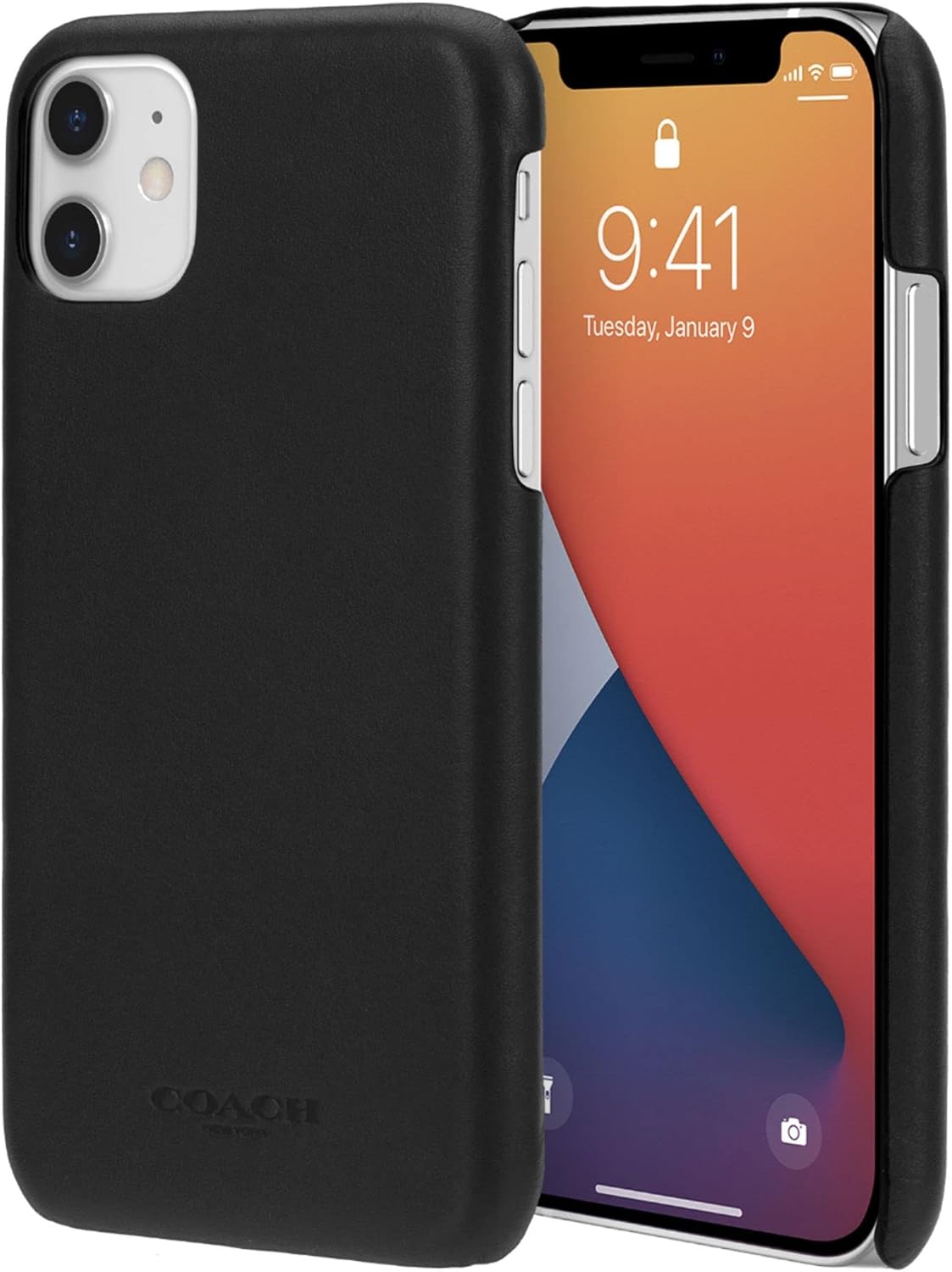 Coach Leather Slim Case for iPhone 12 mini Black