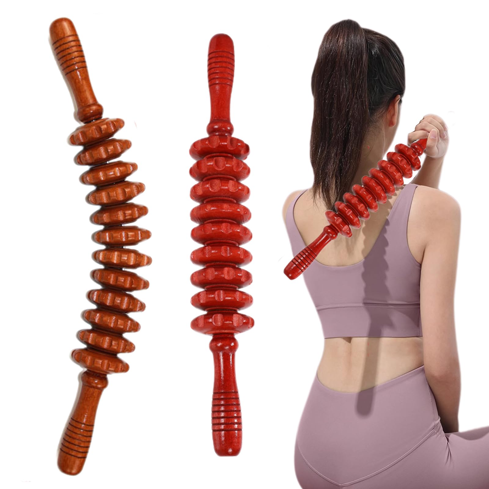 Liuer Maderoterapia Kit Maderoterapia Corporal Masajeador Anticelulitico Maderoterapia Rodillo Curvado Para Masajes Corporal En Piernas Glúteos Pies Espalda Cervical