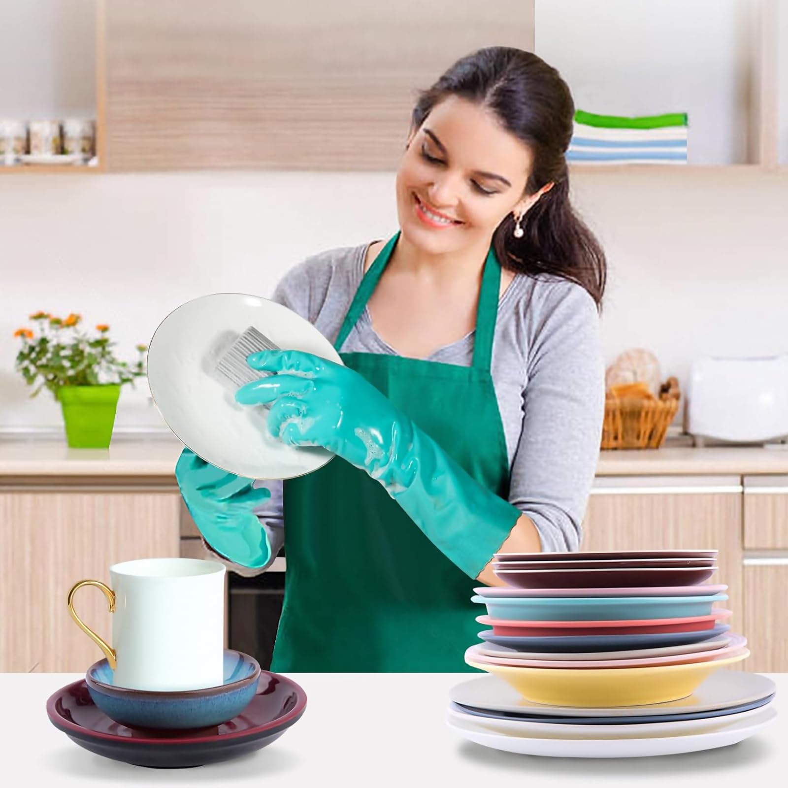 ACONDE 5 sztuk Damp Clean Duster, gąbka do kurzu wielokrotnego użytku, miotełka do wilgotnego kurzu, do czyszczenia żaluzji, szkła, otworów wentylacyjnych