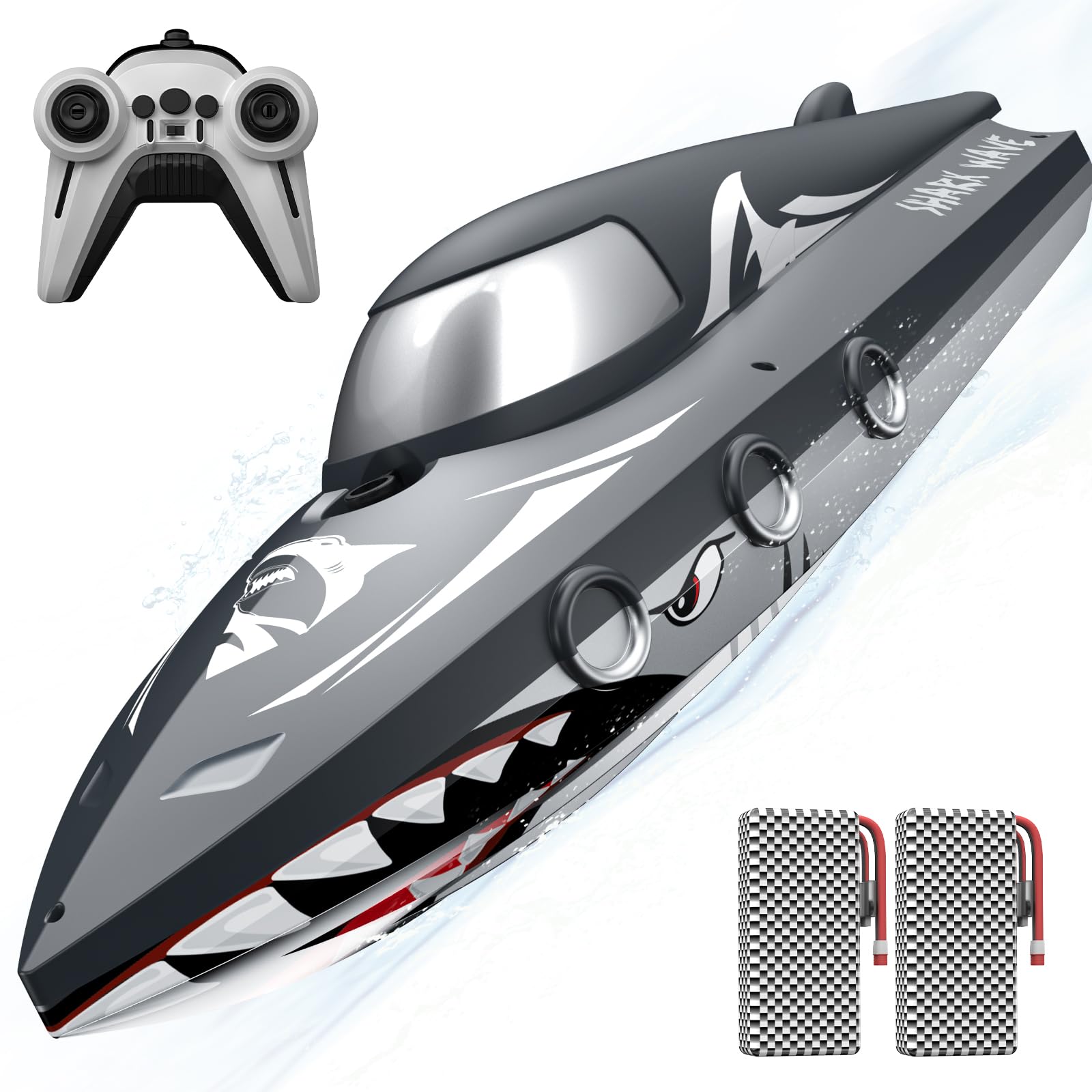 Amazon.com: Shark RC Boat for Kids & Adults,2.4GHz High Speed